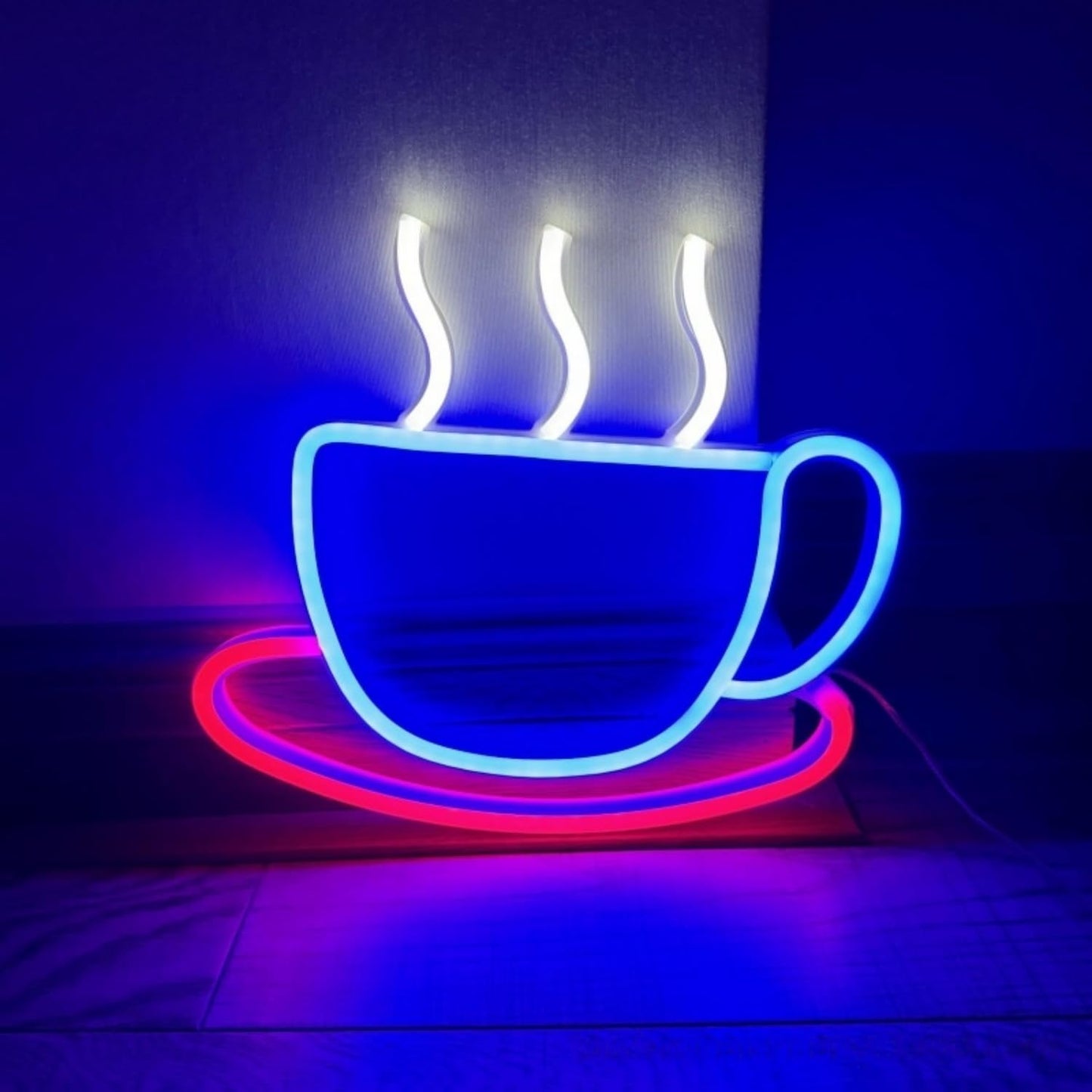 LED Neon Signs Assortment Strawberry Cat Paw Coffee Cup Whale Shapes Indoor Outdoor Decor Party Christmas Valentine's Day Bedroom Ambience