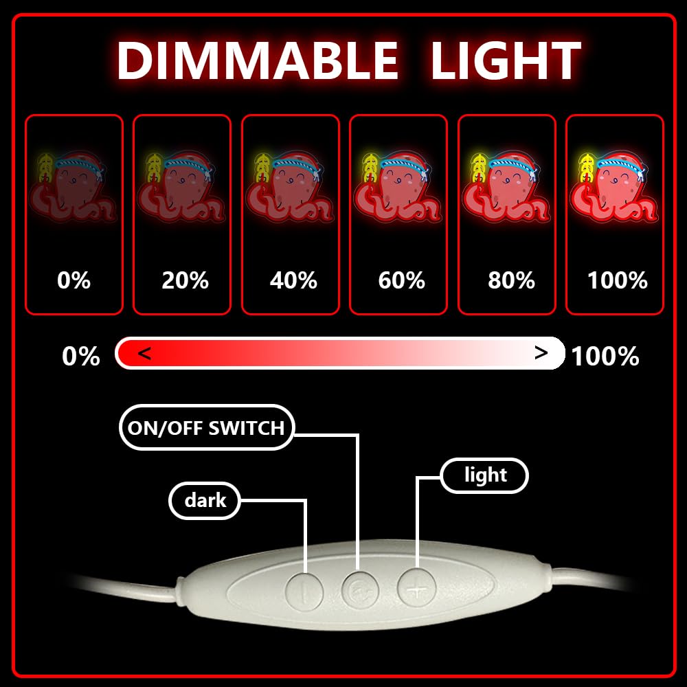 RuCvixkt Takoyaki Octopus Neon Signs for Wall Decor, Japanese Anime Sushi Neon Sign USB Powered Light for Food Shop Kitchen Living Room Restaurant Decoration