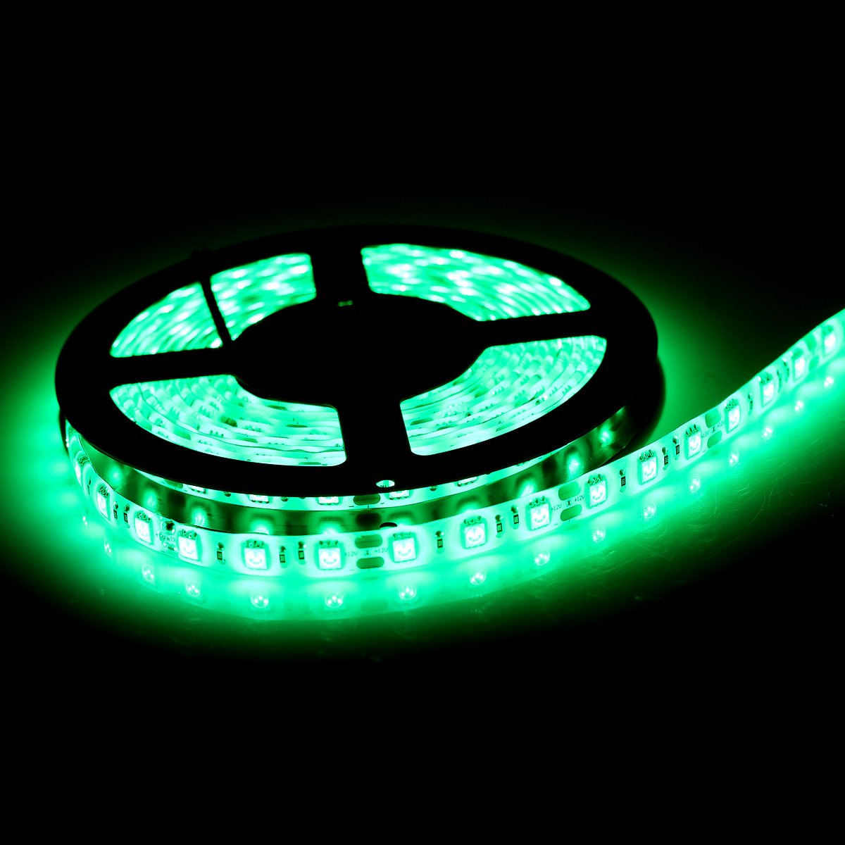 SUPERNIGHT 16.4FT LED Strip Light, Waterproof 12V 60W Green Rope Lights, 300 LEDs 5050 Tape Lights for Bedroom, Kitchen, Mirror, Home Decoration
