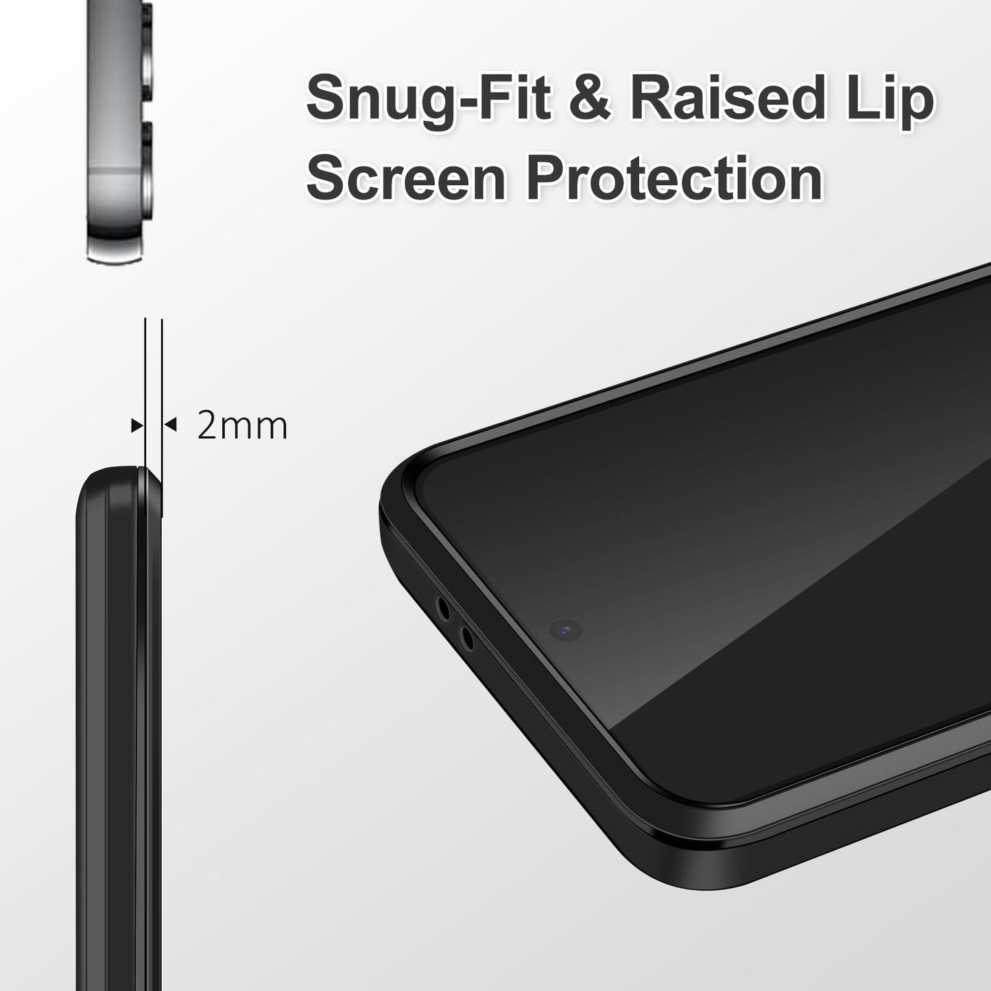 SAMONPOW for Samsung Galaxy A56 5G Case with Card Holder Wallet Case Heavy Duty Women Men Protective Dual Layer Shockproof Hidden Card Slot Slim Wallet Phone Cover for Samsung Galaxy A56 5G, Black