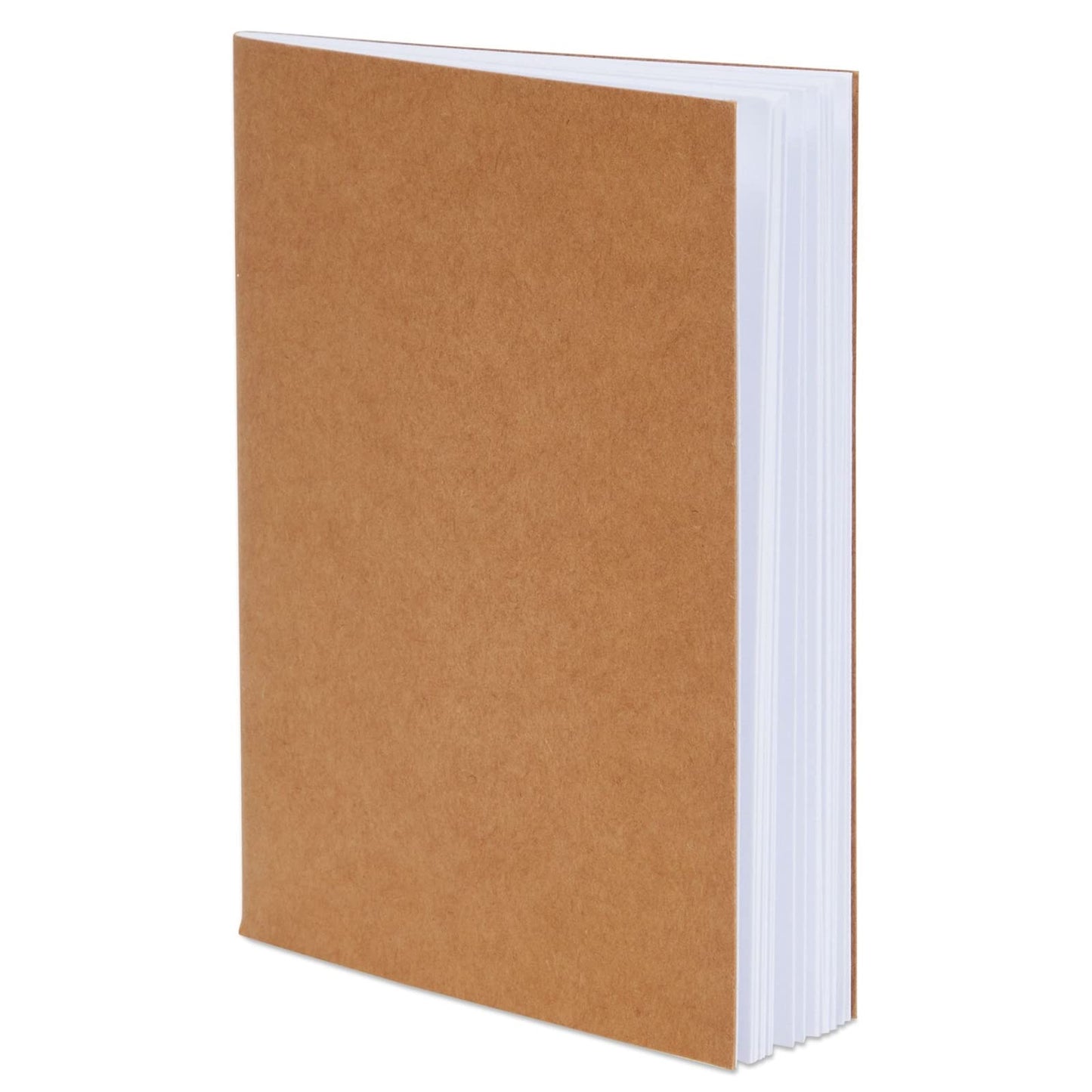 Paper Junkie 48-Pack Small Blank Notebooks Bulk - 4.25 x 5.5 in Brown Kraft Paper - Mini Journals Bulk Notebooks for Kids Sketching & Journaling