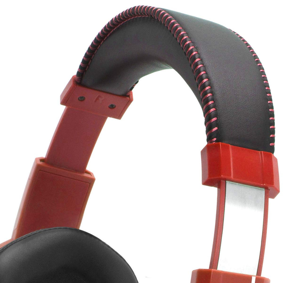 Amazon Basics USB Pro Gaming Headset with Microphone for PC, Red