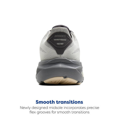 Brooks Men’s Ghost 17 Neutral Running Shoe - Vaporous Grey/Primer/Sand - 15 Medium