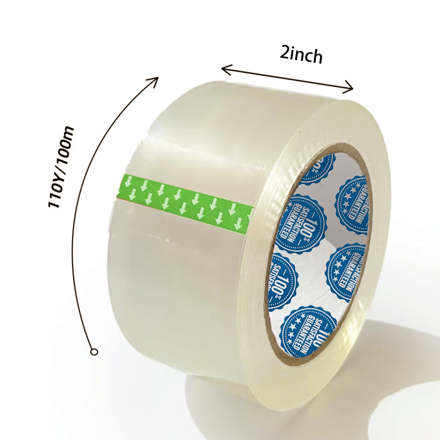 2.0 Mil Premium Packing Tape 3 inch x 110 Yards (24 Rolls) - Clear Shipping Packaging Tape, Strong Adhesive Box Tape for Moving, Sealing Packages & Shipping Boxes