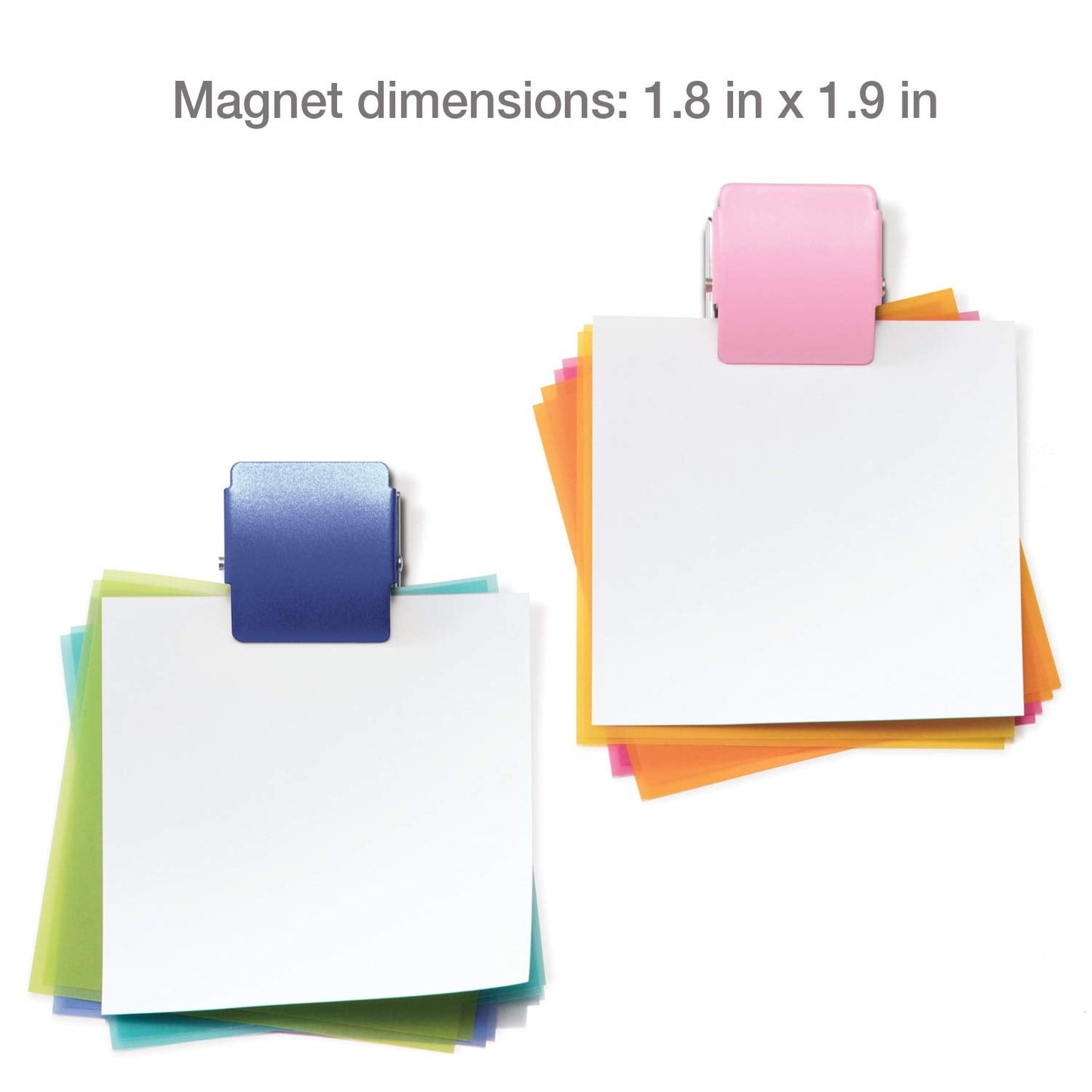 Extra Strong Magnetic Clips for Refrigerator and More, Large Blue, 3-Pack