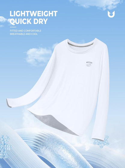 NORTHYARD Men's UPF 50+ Sun Protection Shirts Long Sleeve Fishing Rash Guard UV SPF Outdoor Hiking Swimming T-Shirt Quick Dry White L