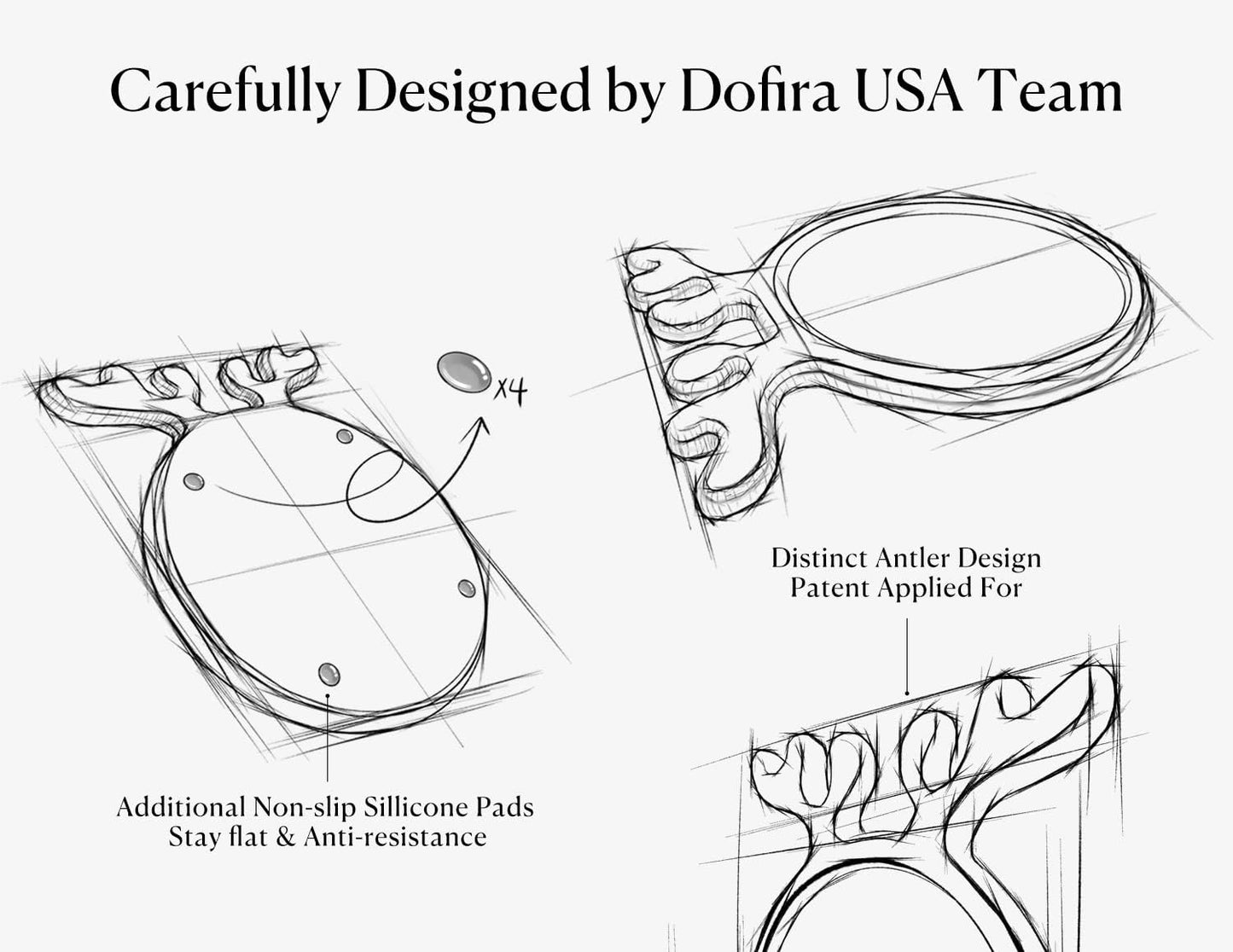 Dofira Acacia Wood Serving Platter, Christmas Decorative Reindeer Antler, 12"x10"Round Wooden Food Dish Display Plate, Charcuterie Board Tray for Cheese Fruit, Kitchen Gift for Mother’s Day (Gift Box)