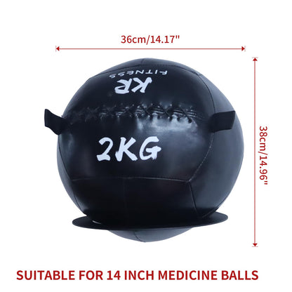 CONBUT Medicine Ball Rack Exercise Ball Holder Wall Mount, Medicine Ball Storage, 8.8 Inch Inside Diameter Exercise Ball Storage for Gym Exercise Sports Garage Home Commercial Accessory (3pcs)