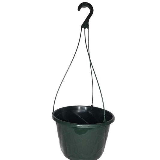 10" Diameter Contempo Swirl Hanging Basket, Green or White, by Landmark Plastics (5, greenq)