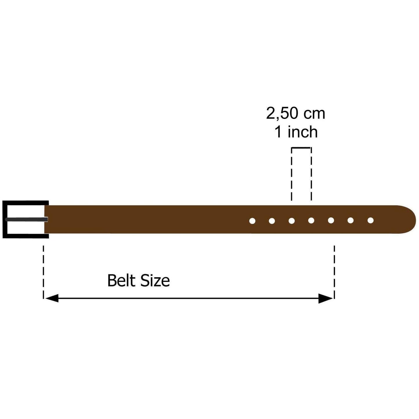 FASHIONGEN - Women genuine Italian leather belt LUNA, Made in France - Black (Golden buckle), 80 cm (31 in) / Waist size 29 to 30