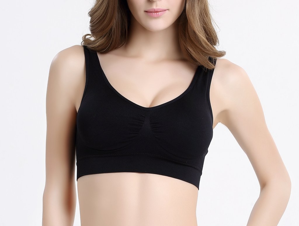 Women's Comfort Workout Sports Bra Low-Impact Activity Sleep Bras Pack of 2 3XL