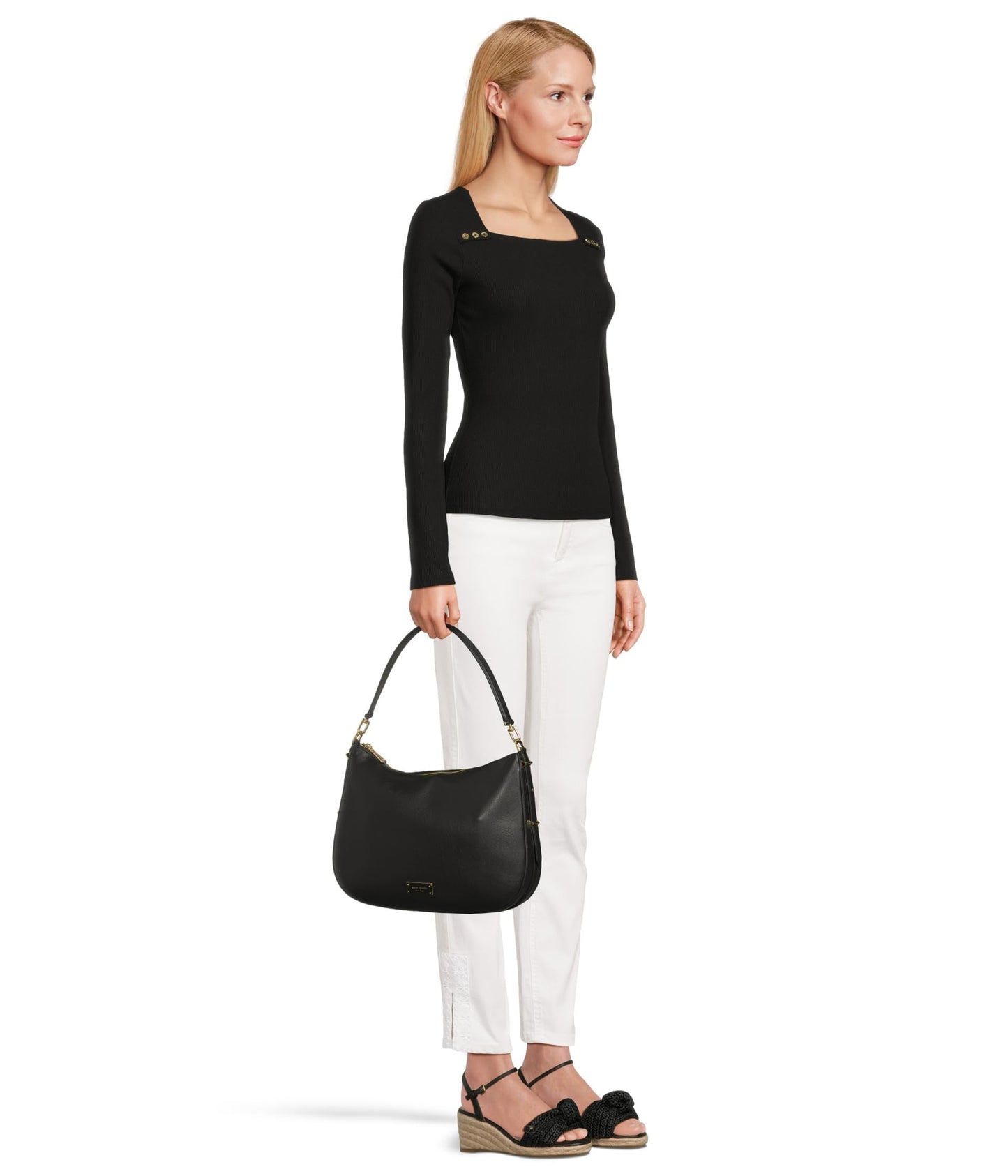 kate spade new york Liv Pebbled Leather Large Hobo