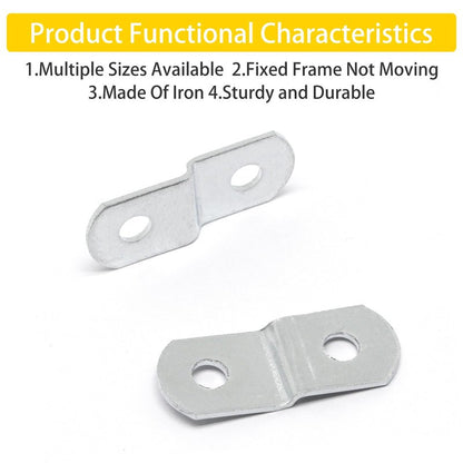 GDFYMI Offset Clips for Picture Framing, Z-Shape Canvas Mounting Clips with Mounting Hole, with Screws (20pcs, 2mm)