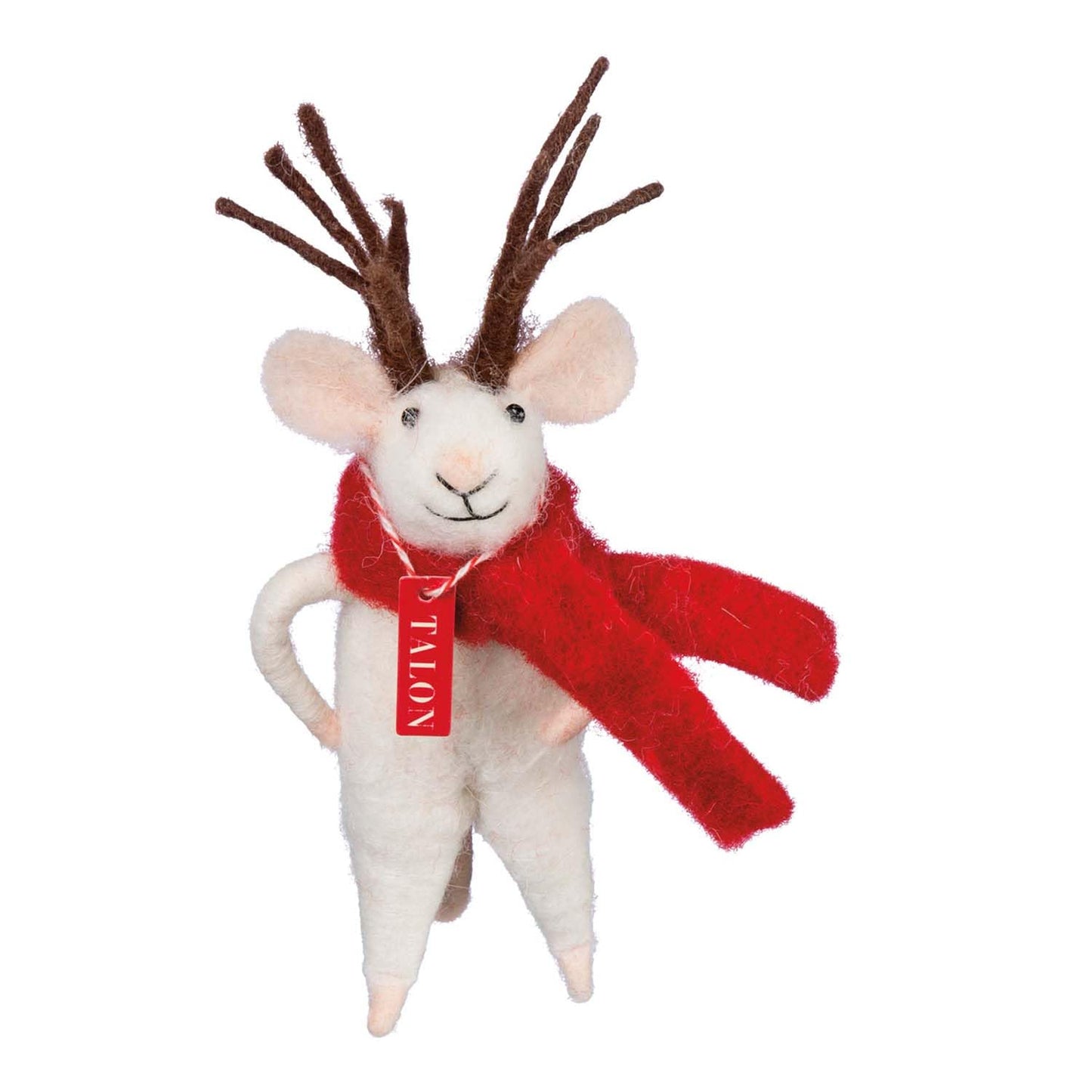 Reindeer Mouse 4" Primitives by Kathy Holiday Decor Ornament or Village Figure