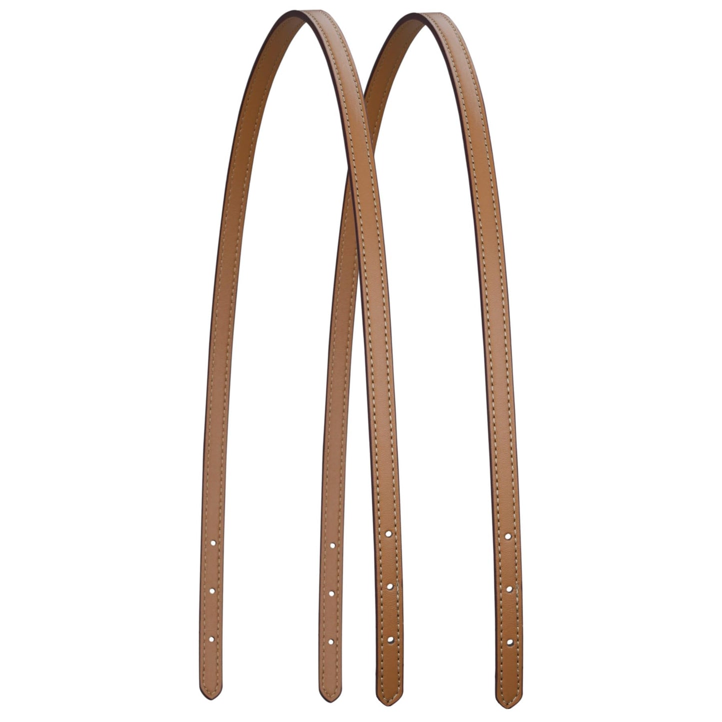 ALLZEDREAM Microfiber Leather Purse Strap Replacement Tote Bag Handbag Shoulder Handles 2 Pcs, Khaki, 1.2cm