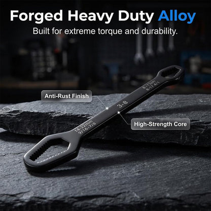AIIONP 4Pcs Multifunctional Adjustable Wrench Tool, 2026 New Universal Torx Self-Tightening Wrench, 3mm-22mm Adjustable Glasses Wrench, Portable Multi-Purpose Wrench for Outdoor Repair Tool
