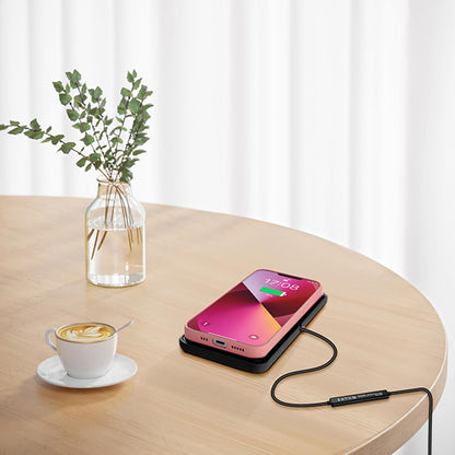 Wireless Charger Car Charging pad,SANMIDO Fast Wireless Phone Charger Cell Phone Non Slip Cordless Charging mat Compatible with iPhone 11/12/12/14/15 Galaxy S21/S22/S23/24 NOTE10 (C1P)