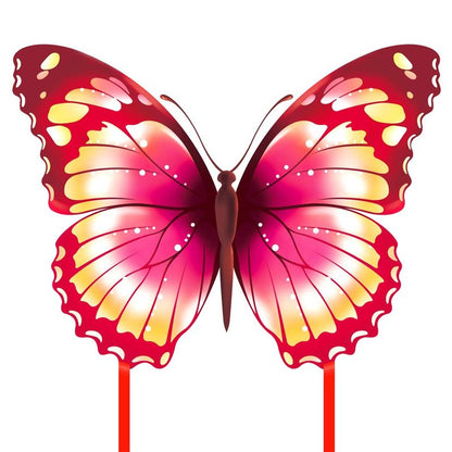 Mint's Colorful Life Butterfly Kite for Kids & Adults Easy to Fly, Large Single Line Kites with 300ft String Kite Handle (Pink)