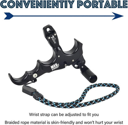 Thumb Release for Compound Bow - 360° Rotatable Archery Release with 3/4 Finger Grip