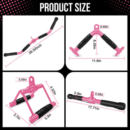 WNOEY LAT Pulldown Attachments, Cable Machine Attachment Gym Accessories, Cable Attachments for Gym, Home Gym Accessories