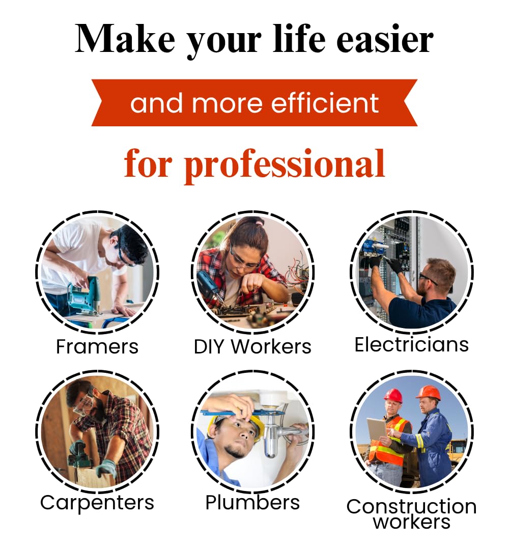 Leatherow 2 Inch Wide Leather Tool Belt for Men Work | Oil Tanned Adjustable Belt for Carpenters, Electricians, Contractors (Brown, 30"-46")