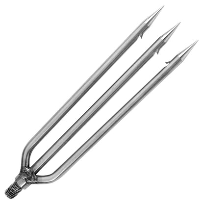 FREGITO Fishing Harpoon Stainless Steel Fishing Barbed Spear Gig Gaff with 8mm Screw for Outdoor Fishing Landing Large Fish Frog