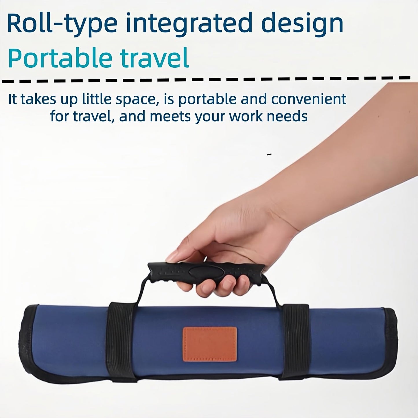 Tool Bag Roll Up, Roll Up Tool Pouch with 22 + 1 Pocket,Waterproof tool roll up bag, Heavy Duty Tool Roll Bag Organizer.