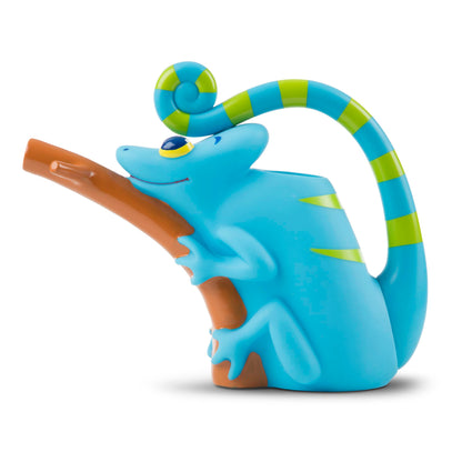 Melissa & Doug Sunny Patch Camo Chameleon Watering Can With Tail Handle and Branch-Shaped Spout