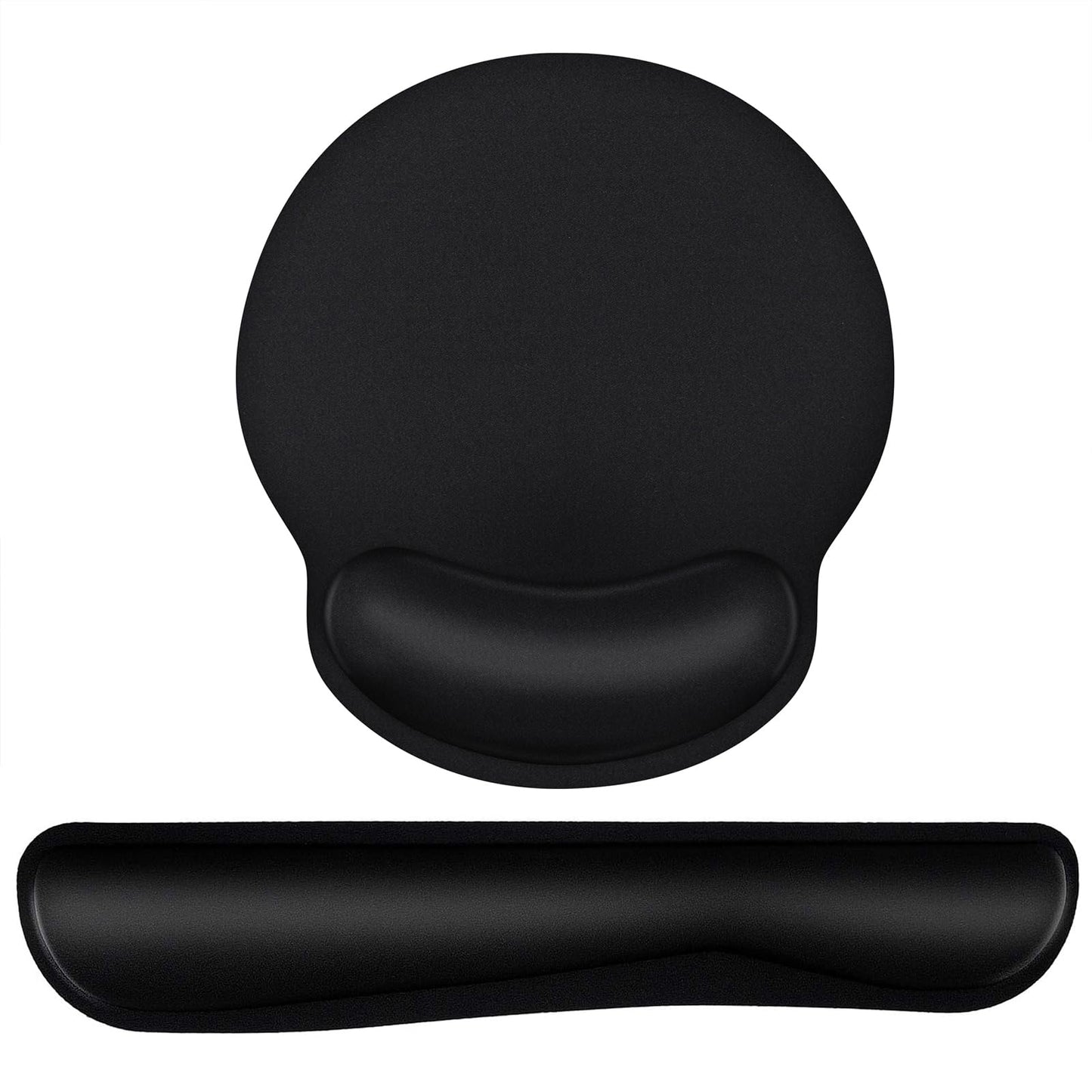 Mouse Pad and Keyboard Wrist Rest- Ergonomic Wrist Rest for Computer Keyboard and Mouse Pad, Memory Foam Wrist Support for Comfy Typing, Ideal for Laptop, Office, Gaming