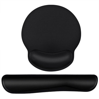 Mouse Pad and Keyboard Wrist Rest- Ergonomic Wrist Rest for Computer Keyboard and Mouse Pad, Memory Foam Wrist Support for Comfy Typing, Ideal for Laptop, Office, Gaming