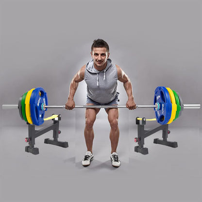 2 Stand Quiet Deadlift Barbell Elevation Stand