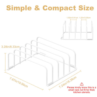 Cutting Board Organizer, [2-Pack] Cutting Board Holder Rack Baking Cookie Pan Sheets Cooling Small Racks Storage Stand for Kitchen Cabinet Countertop Bakeware Organizer 7.87 x 7.24 x 3.28 in
