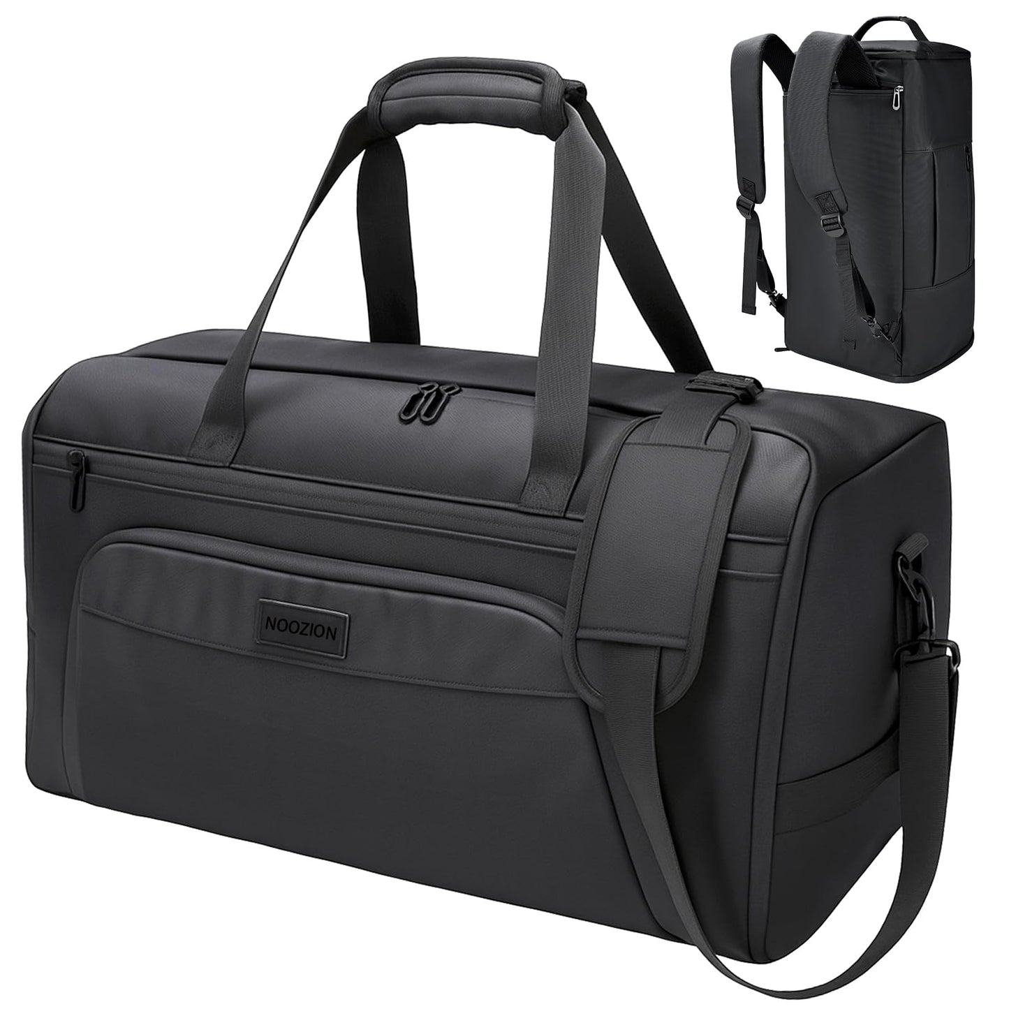 Noozion Garment Duffle Bag for Travel, 3-in-1 Convertible Carry On Suit Bag with Shoe Compartment, Lightweight Overnight Business Travel Bag for Men Women