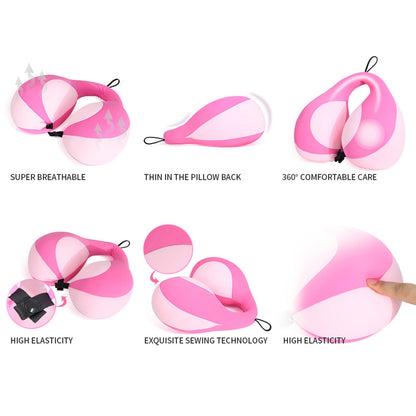 MOOB Kids Travel Pillow for Car Seat Kids Travel Neck Pillow U-Shape Car Seat Head Support Children Stroller Pillow