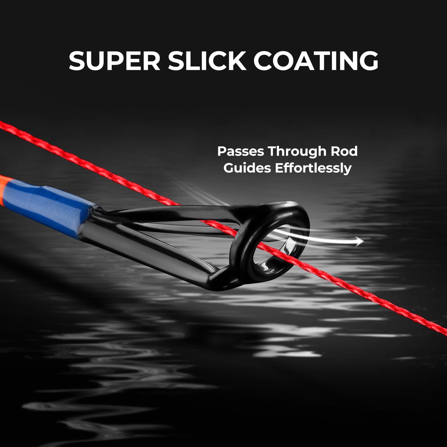 KastKing Superpower Braided Fishing Line, Red, 10LB, 500+47 Yds