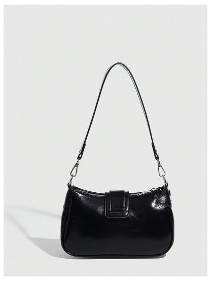 Verdusa Women's Y2k Star Embroidery Shoulder Bag Mini Chain Hobo Handbag Purses