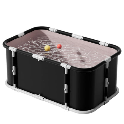 GENDLTHIJ Portable Foldable Ice Bath Tub, Large Portable Soaking Bath Tub for Home Outdoors Gyms (3-piece Set)