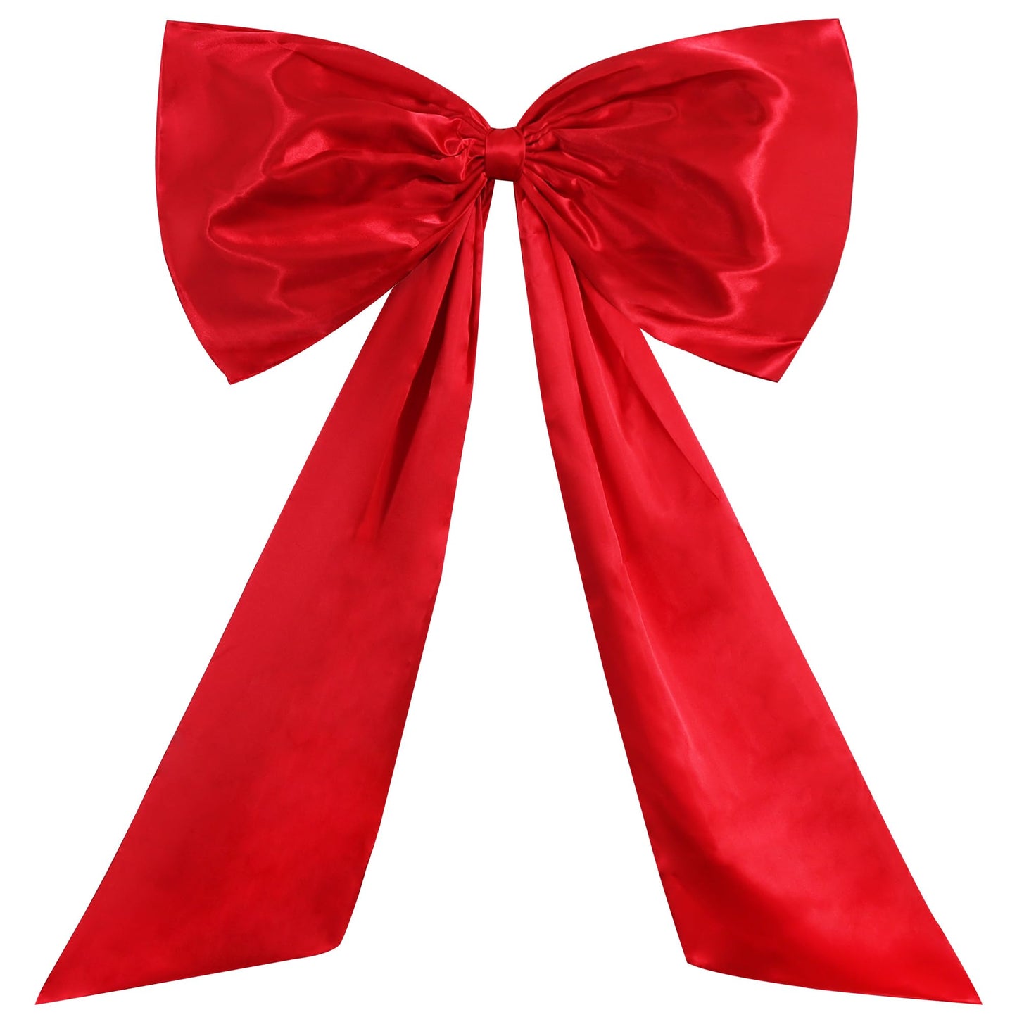 TONIFUL 24 x 42 Inch Giant Red Bow Large Bow for Tree Room Wall Front Door Car Photo Backdrop Decor Valentines Decoration Christmas Birthday Wedding Baby Shower Outdoor Decorations