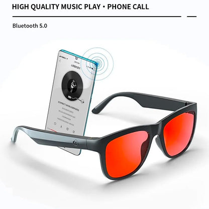 GS01 Smart Bluetooth Sunglasses, Audio Sunglasses With Speaker, UV400 Polarized lens, Open Ear Music, Touch Control