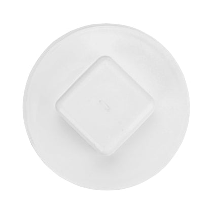 NDS 41P8 PVC S&D Cleanout Plug, with 4-Inch MPT Connection, Works with 4-Inch FPT drain fittings attached to Sewer and Drain Pipe, White