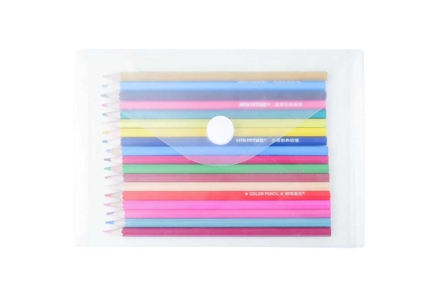 YESSART 5.5’’ x 8.5’’ Clear Plastic Envelopes Cutting Dies Stencil Crafts Paper File Index Cards Holder 20 Pack Hook Loop Closure
