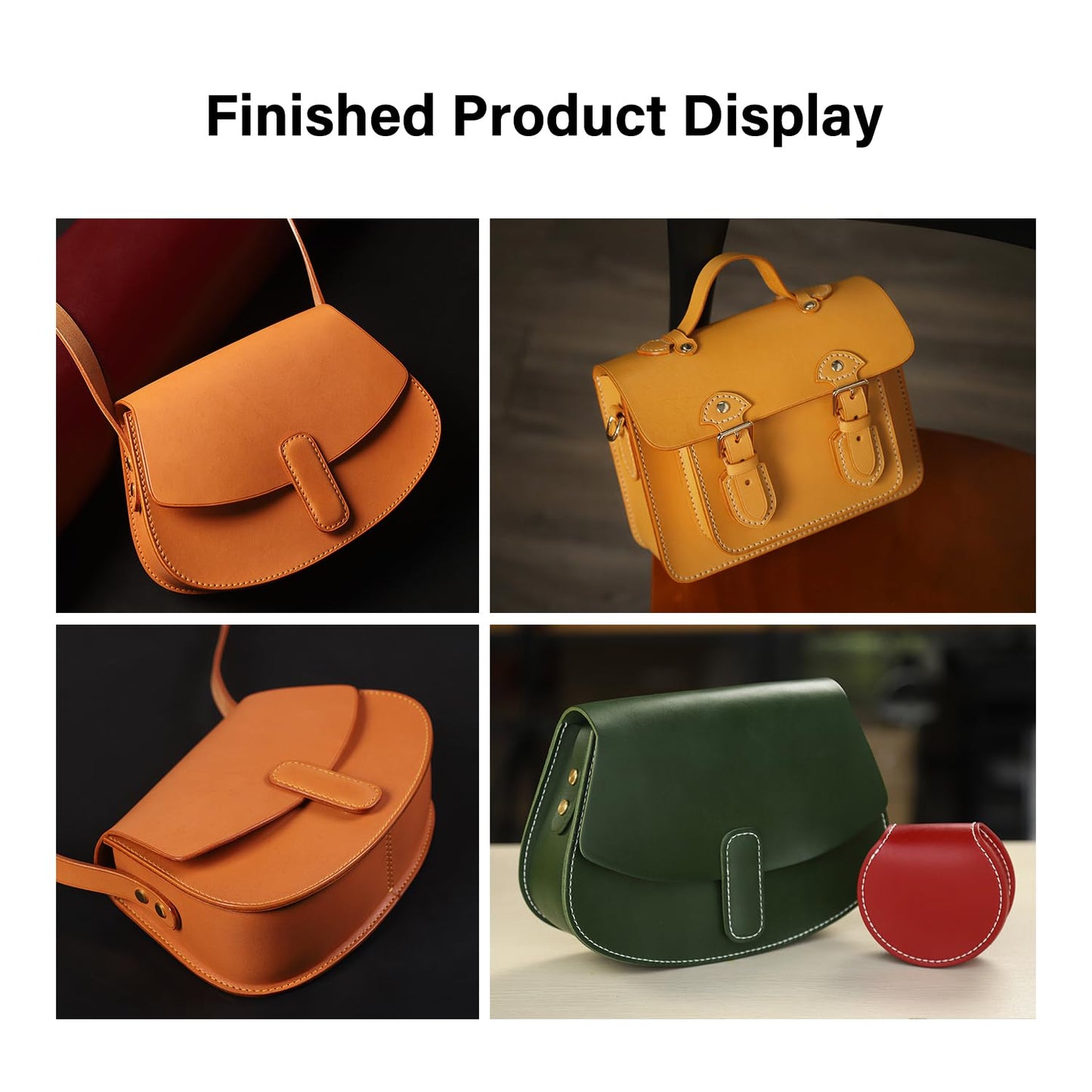 WUTA Full Grain Natural Vegetable Tanned Cowhide DIY Pre-Cut Vachetta Leather Genuine Leather Craft Material Handmade Bag Wallet (Brown, Irregular 1 SQ FT)