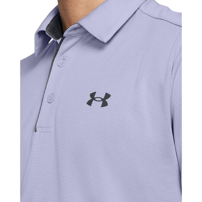 Under Armour Men's Tech Golf Polo, (539) Celeste / / Pitch Gray, Large