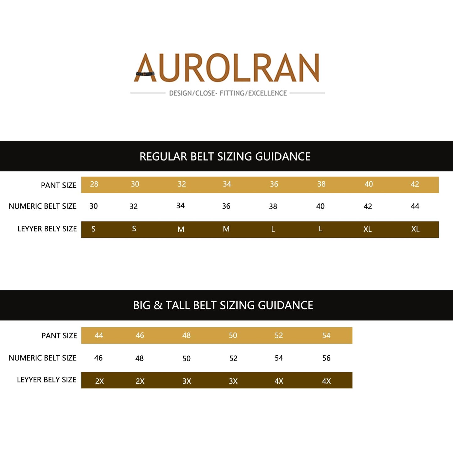 Aurolran Men&Womens Leather Dress Belt Business Automatic Buckle Belt Color-Black Silver Gold
