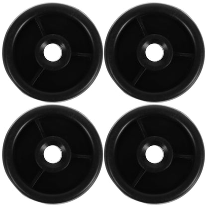LIFKOME 4Pcs Fitness Equipment Roller Wheels 1.77In Universal Caster Wheels for Treadmill Replacement Parts and Exercise Bike Mobility Accessories for Home Gym
