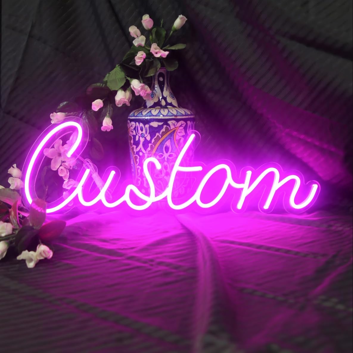 Ulalaza Custom Neon Signs, Personalized Neon Light for Wall Decor, Wedding Birthday Party Gift, Home Business Shop Name Logo