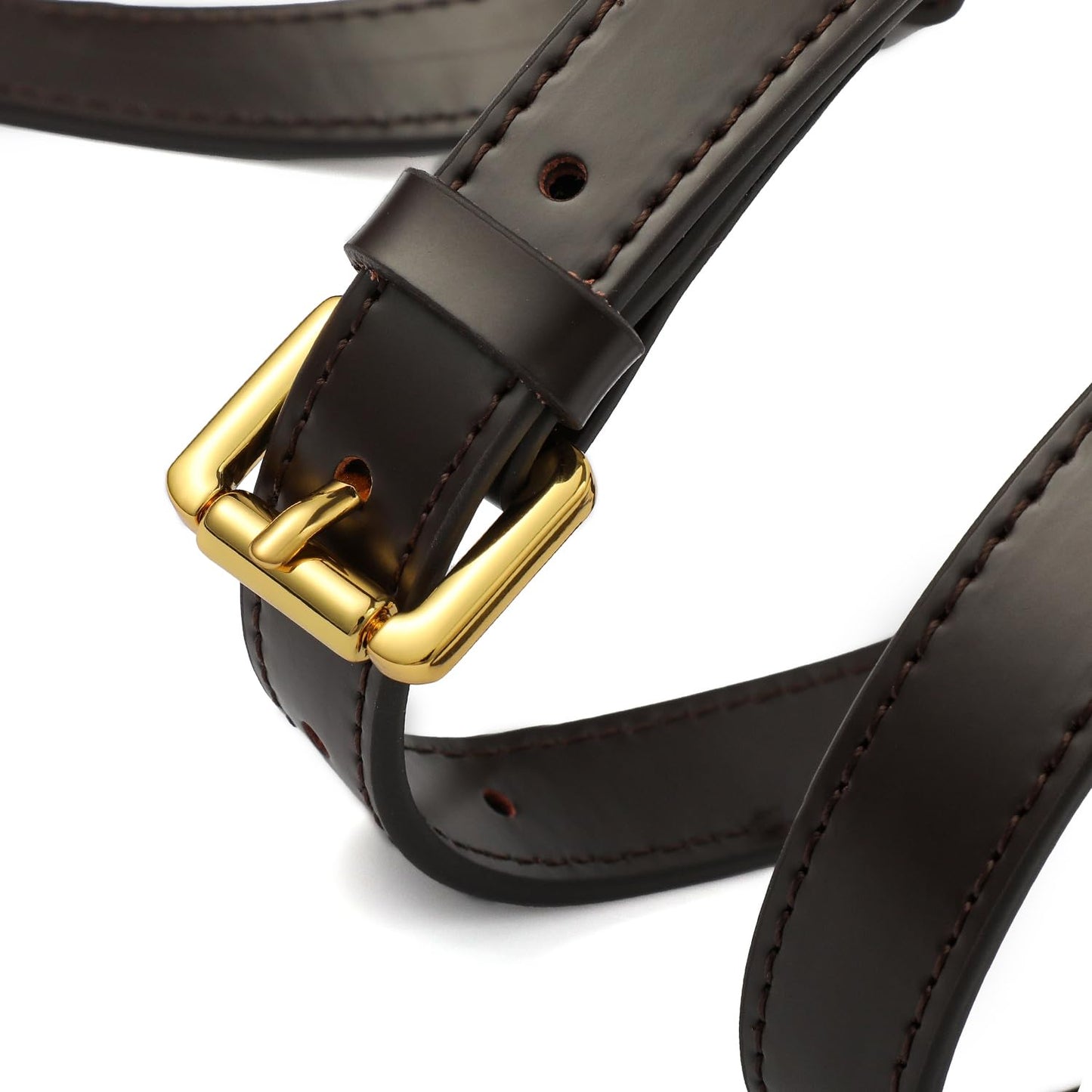 BEUDW Vachetta Leather Adjustable Crossbody Strap for Leather Shoulder Strap Belt Replacement Suitable for L V Handbags