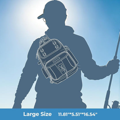 KastKing Fishing Sling Bag - Versatile Backpack with Rod & Beverage Holder | Ideal Tackle Bag for Outdoor Adventures