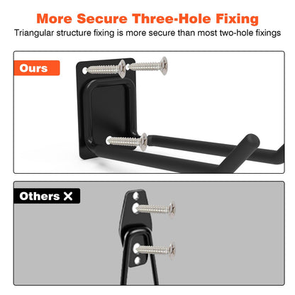 Mutilife 6 Packs 7.8inch Heavy Duty Garage Hooks, Garage Storage Organizer for Tool Organization, Shed Metal Utility Hooks Hanger for Tires, Bikes, Shed, Chair, Ladder, Ski and Snowboard