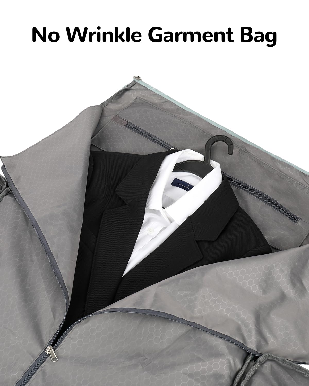 Outplea 47L Large Convertible Travel Garment Duffel Bag for Men Women, 2 in 1 Hanging Suit Bag with Shoulder Strap, Green